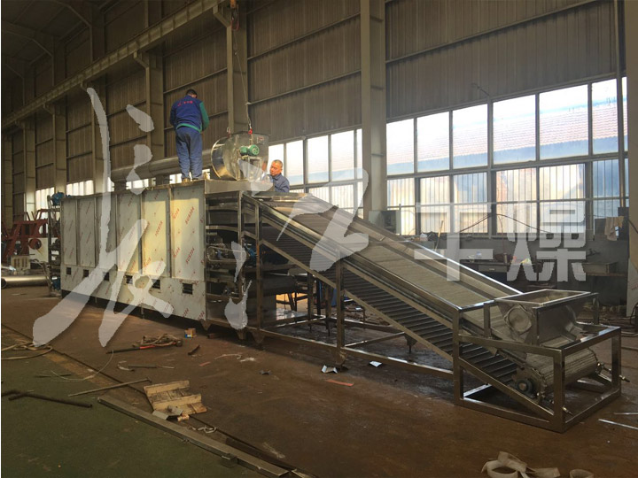 白炭黑专用单层带式干燥机